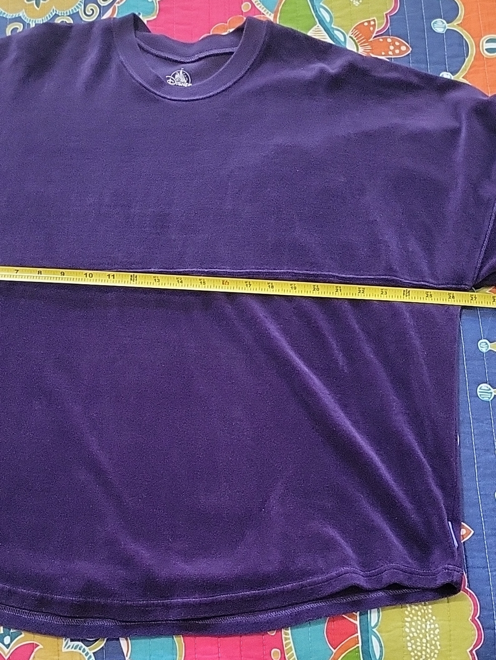 Disney Villans Spirit Jersey in a Dark Purple Velvetish Fabric Size XL - Picture 14 of 16